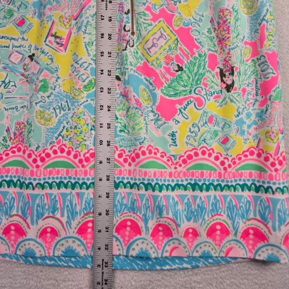 Lilly Pulitzer Shift Dress Womens 2 Marli Stretch Shift Pop Up In The Beginning - Picture 10 of 11